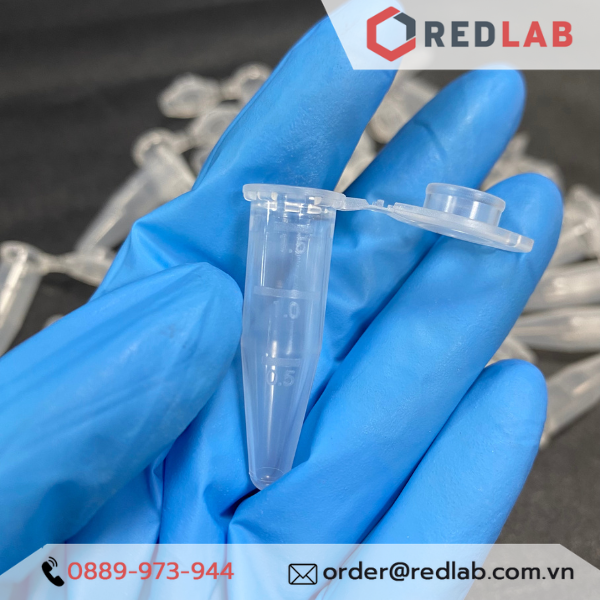 [Gói 500 cái] Ống ly tâm dạng eppendorf FL Medical - Ý 1.5ml (23053), 2ml (23073) microtubes liền nắp, có VAT