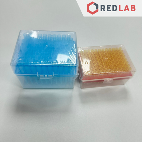 Hộp microtips (đầu típ col) cho micropipet 10µl 200µl 1000µl, hãng Greetmed / PT, gồm giá đựng, có VAT - REDLAB