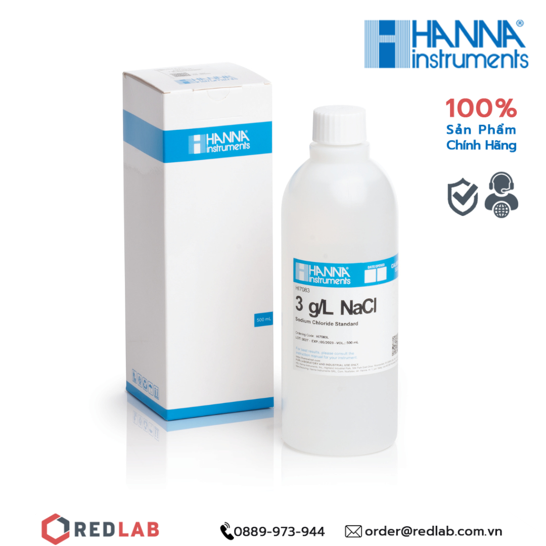 Dung dịch hiệu chuẩn NaCl Hanna HI7083L