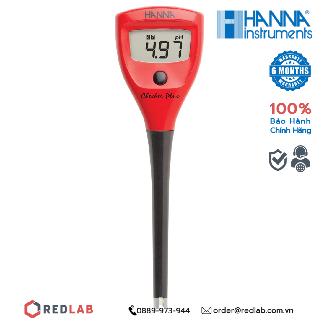 Bút đo nồng độ pH Checker Plus Hanna HI98100 – RedLAB Online-store