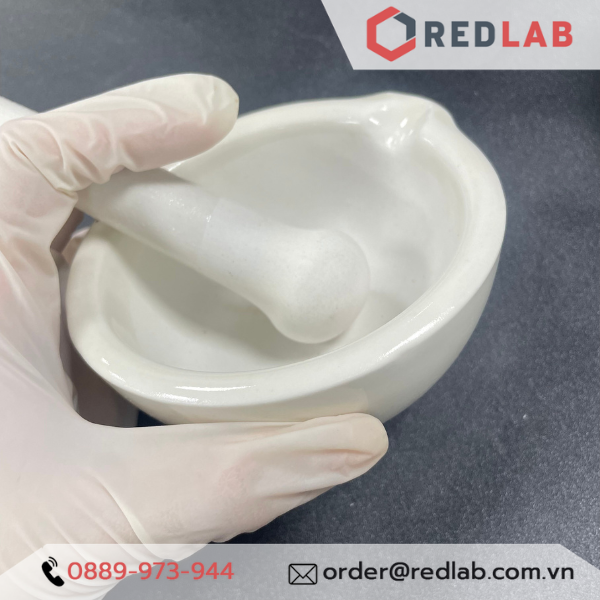 Bộ cối chày sứ ONELAB Ø 60 80 100 130 160 216 305 356 mm, dùng nghiền mẫu thí nghiệm, có VAT