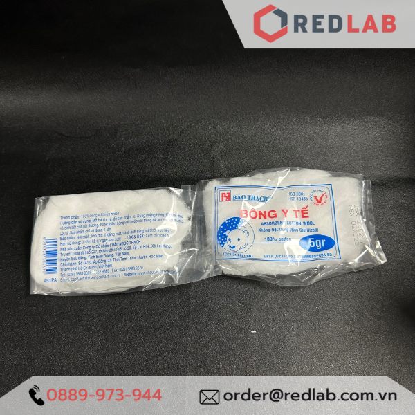 Bông gòn thấm nước Bảo Thạch gói 5 gr (absorbent cotton wool), có VAT