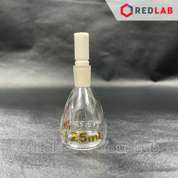 Bình đo tỷ trọng BIOHALL 10 25 50 100 ml class A, Pycnometer thuỷ tinh, nút teflon, có VAT