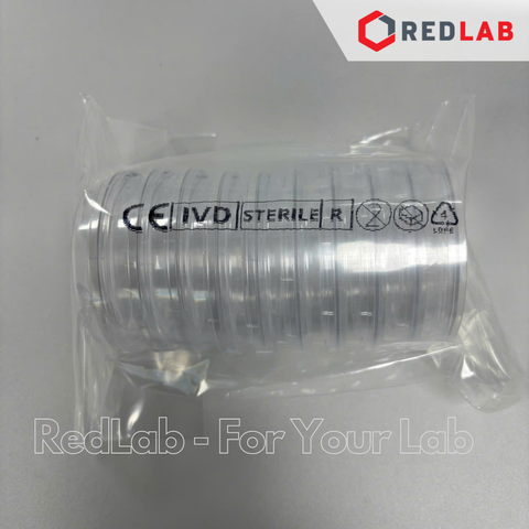 Đĩa Rodac 55mm APTACA 155, đĩa petri tiếp xúc, kẻ sọc, nhựa PS, Bulk sterile, có VAT