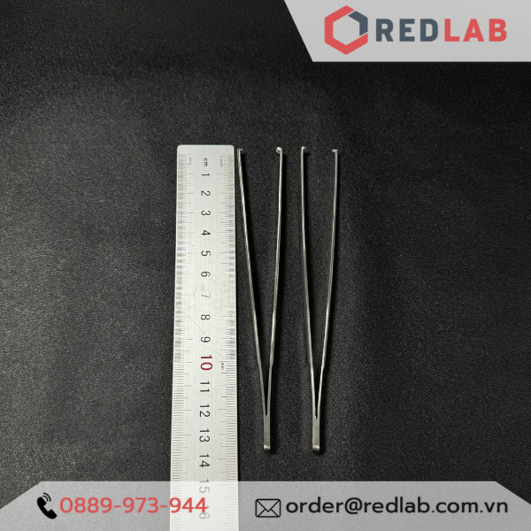 Nhíp thẳng đầu tù có mấu Pakistan 12.5 14 16 18 20 25 30 cm, dùng trong lab thí nghiệm, có VAT