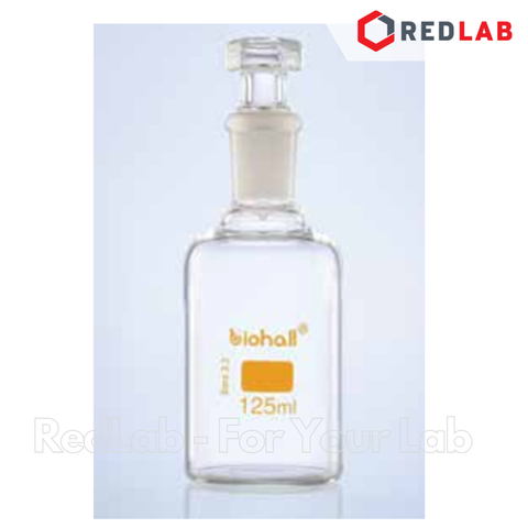 Chai trắng miệng hẹp nút nhám BIOHALL 30 60 100 125 250 500 ml 1L 2L 5L 10L 20L - 14/23 19/26 24/29 29/32 34/35, có VAT