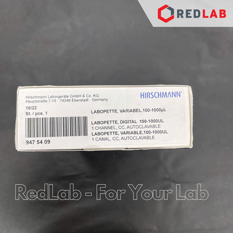 Micropipette đơn kênh HIRSCHMANN Labopette 0.1-3 0.5-10 2-20 10-100 20-200 100-1000 ul 0.5-5 1-10 ml, hấp Autoclave,có VAT