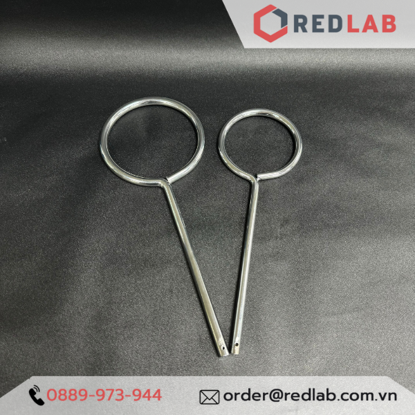 Vòng phễu inox ONELAB Ø ngoài 60 80 100 120 mm (Ø trong 45 66 84 108 mm) đỡ phễu thí nghiệm, bình lắng gạn, có VAT