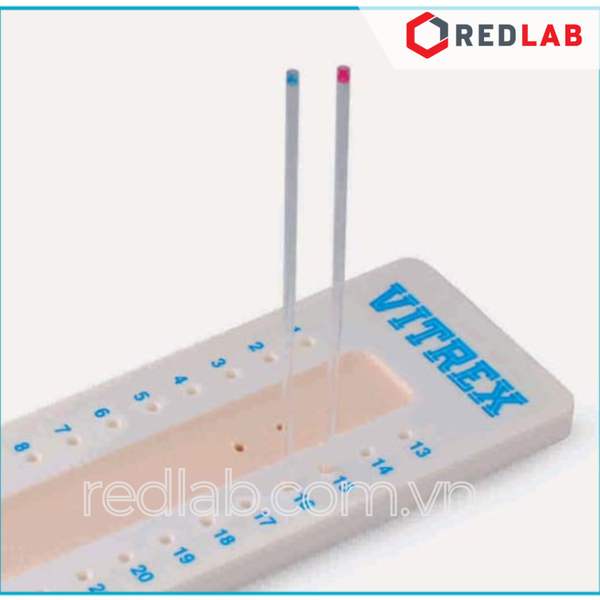 Đĩa sáp Wax plates cho ống mao quản ISOLAB 088.03.001, đánh số 24 lỗ, có VAT