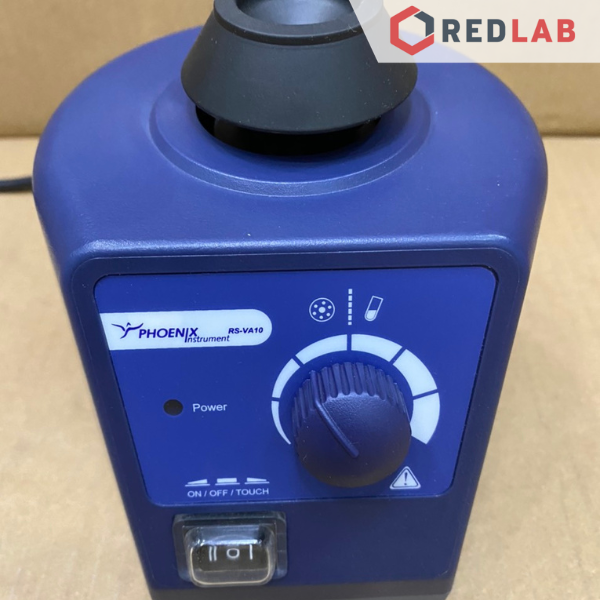 Máy lắc Vortex lắc ống nghiệm Phoenix Instrument RS-VA10, 0-2500rpm, lắc tròn biên độ 4mm, BH 12T, có VAT