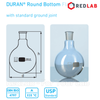 Bình cầu thủy tinh đáy tròn cổ nhám DURAN Class A 50 100 250 500 1000 2000 ml - 19/26 24/29 29/32, có VAT