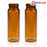 [Bộ 100 cái] ALWSCI Chai thủy tinh vial 30ML 27.5x84mm trắng / nâu + Nắp vặn kín nhựa PP 24-400 septa 1.5mm, có VAT