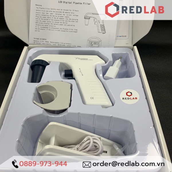 Đầu hút pipet Levo Plus LHP - PH01 tự động 0.1 - 100ml hãng PHOENIX Instrument, có VAT