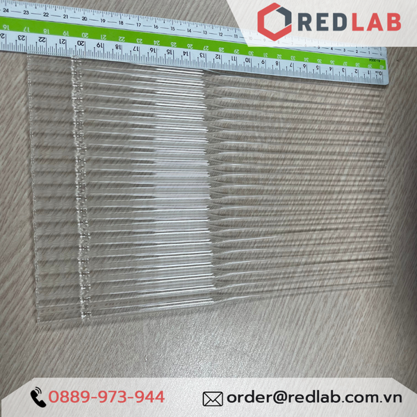 Pipet paster thủy tinh HIRSCHMANN Đức 15cm 23cm, ống hút nhỏ giọt 150mm 230mm thí nghiệm, có VAT