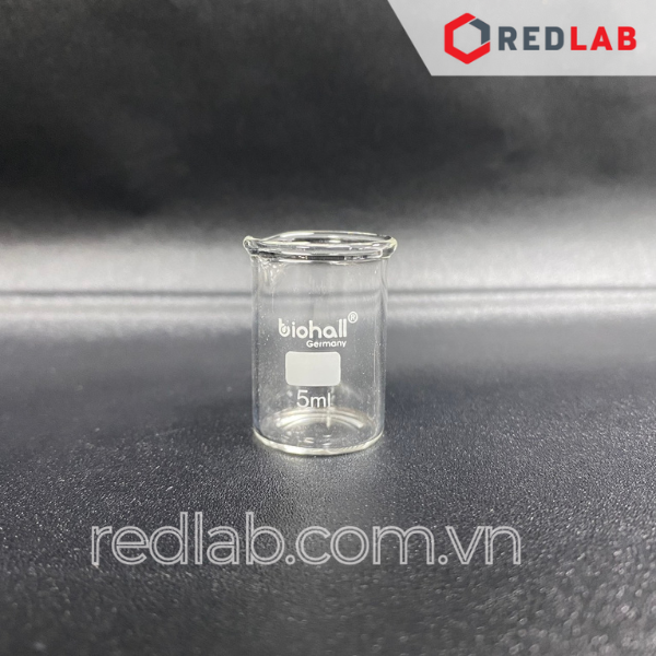Cốc đốt thuỷ tinh Thấp thành BIOHALL 5 10 25 50 100 150 200 250 400 500 600 800 1000 ml 2L 3L 5L 10L, beaker có mỏ chịu nhiệt, có VAT