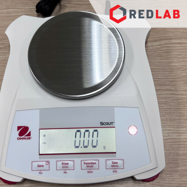 Cân kỹ thuật điện tử 1 số lẻ hiện số 6200g / 0.1g OHAUS SPX6201 chuẩn ngoại, màn hình LCD, có VAT