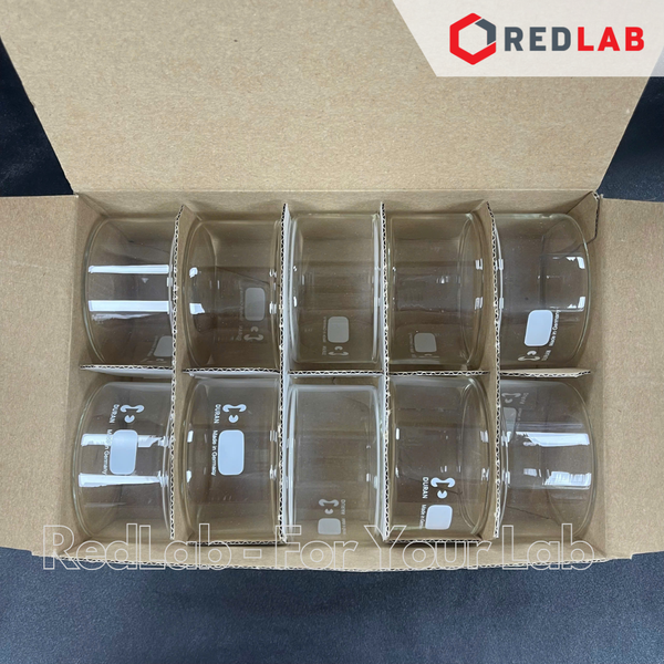 Chậu thủy tinh không mỏ DURAN Class A 100 150 300 900 2000 3500 ml, Crystallizing Dish, có VAT