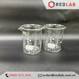 Cốc đốt thủy tinh thấp thành DURAN Class A 50 100 150 250 400 600 800 ml, 1 2 3 5 L, beaker có mỏ chịu nhiệt, có VAT