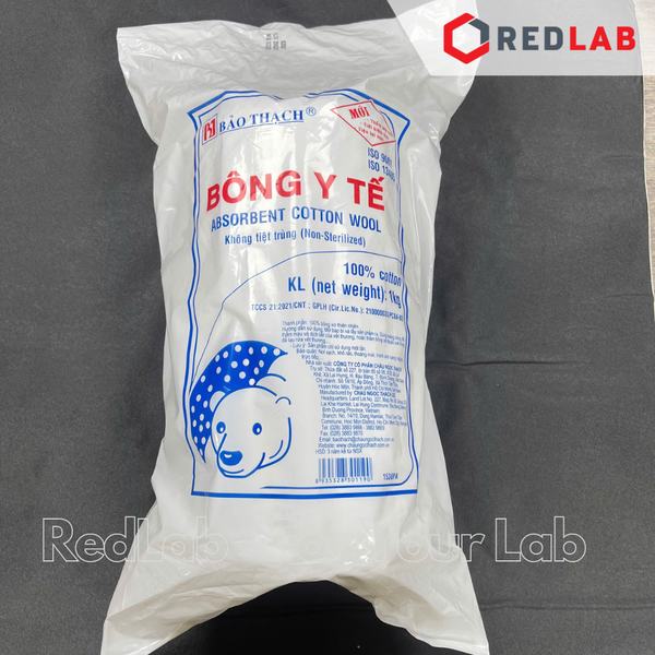 Bông gòn Bảo Thạch gói 1kg thấm nước / không thấm nước (bông mỡ không hút nước), có VAT