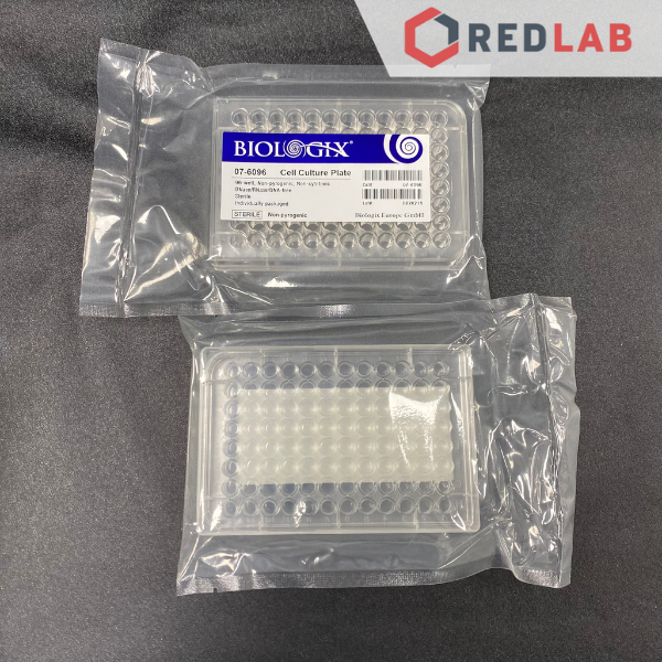 BIOLOGIX Đĩa nuôi cấy tế bào 6 12 24 48 96 giếng, tiệt trùng từng cái, đã gồm nắp, nhựa PS, có VAT