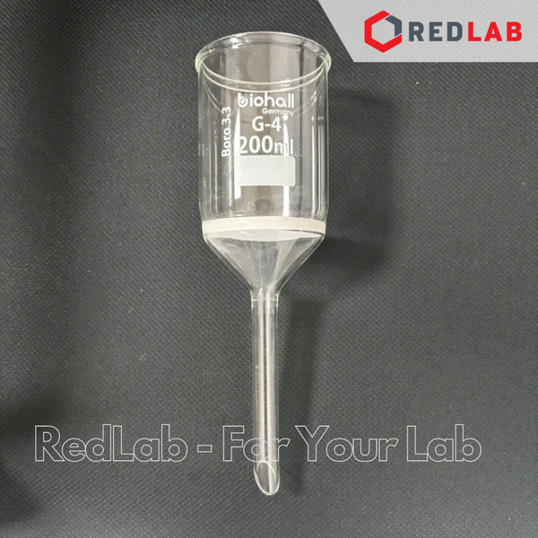 Phễu lọc xốp BIOHALL Class A 35 80 200 500 1000 ml, Porosity G3 / G4, thủy tinh boro 3.3, có VAT