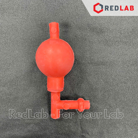 Quả bóp cao su 3 van GENLAB, dùng cho pipet hút mẫu thí nghiệm, có VAT