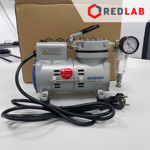 Bơm chân không - không dầu WIGGENS V300 (167300-22), 17 lít/phút, 100mbar, cho thí nghiệm vi sinh... BH 12T, có VAT - redlab