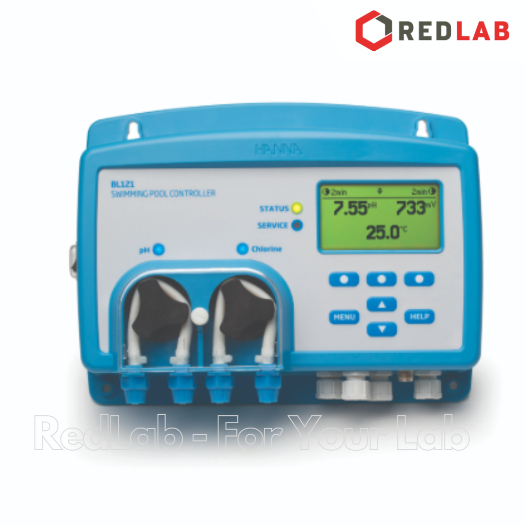 Bộ Điều Khiển (pH, ORP) Bể Bơi Với Máy Bơm Định Lượng Tích Hợp, Đầu Ra Analog Hanna BL121, giá tốt, có VAT