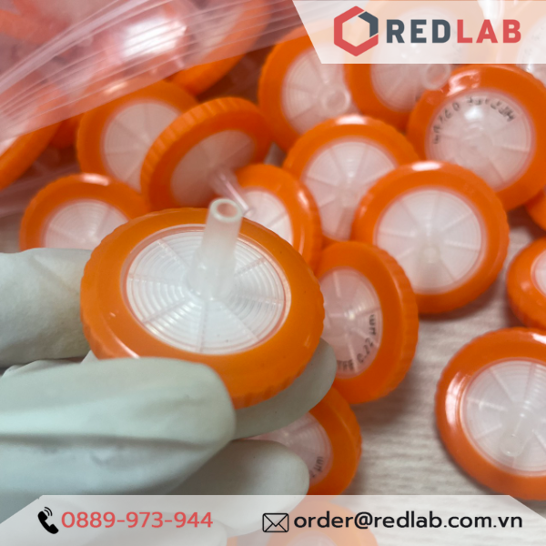 Đầu lọc Syringe PTFE đường kính 33mm, lỗ lọc 0.22µm và 0.45µm không tiệt trùng Finetech PTFE033N022I và PTFE033N045I, giá tốt, có VAT