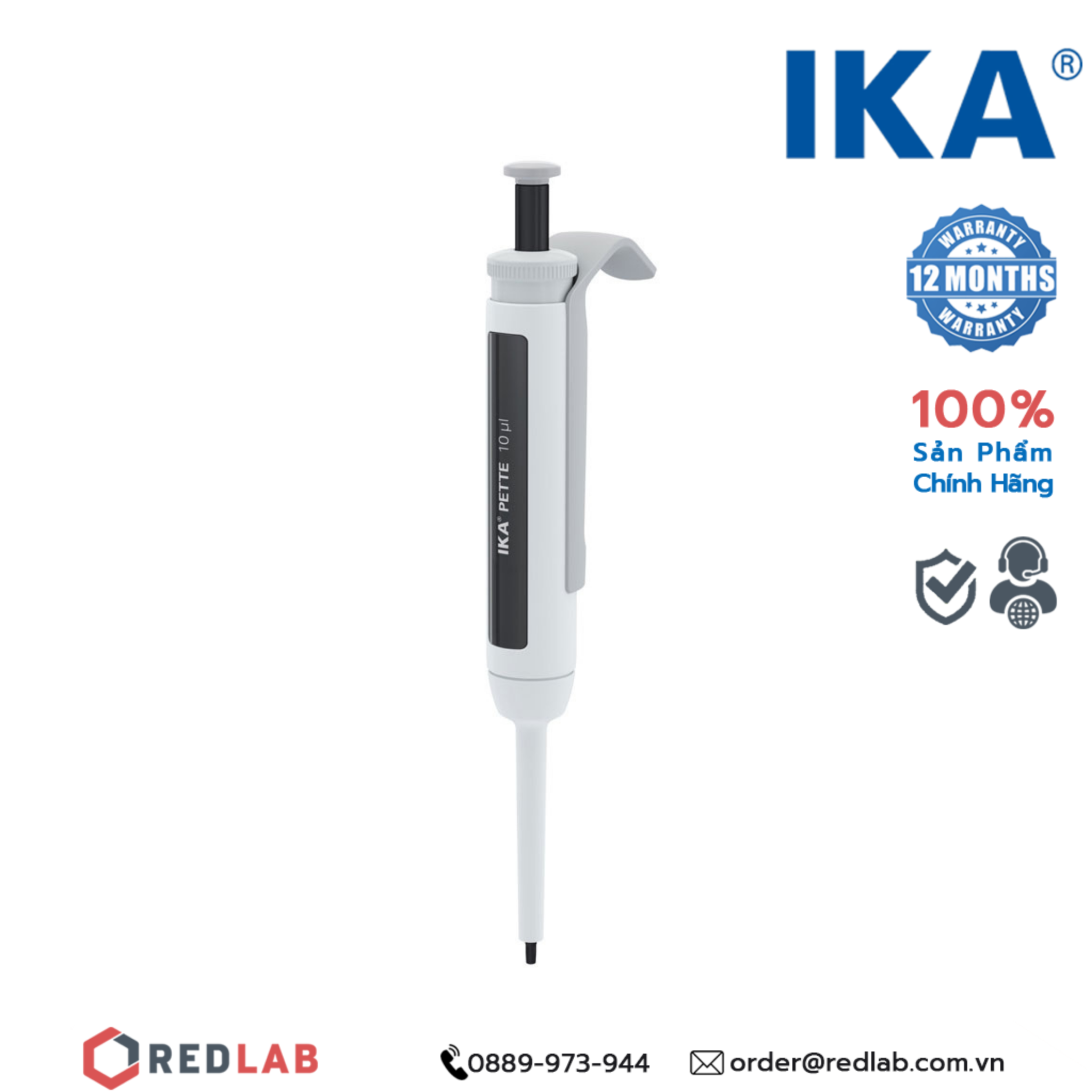 Pipet đơn kênh – Micropipet IKA Fix (Cố định thể tích) 10 µL | 0020011220, giá tốt, có VAT