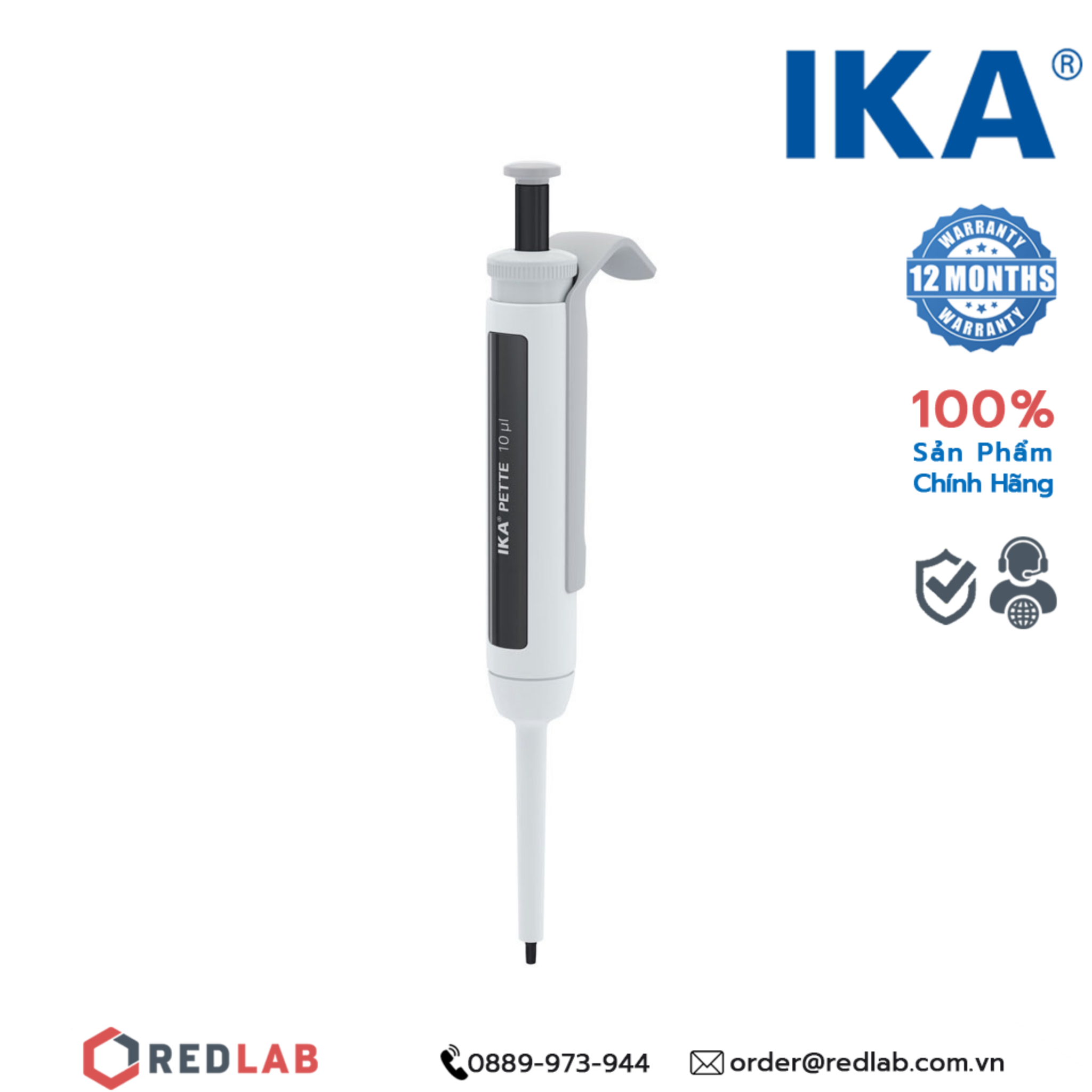  Pipet đơn kênh - Micropipet IKA Fix (Cố định thể tích) 10 µL | 0020011220 