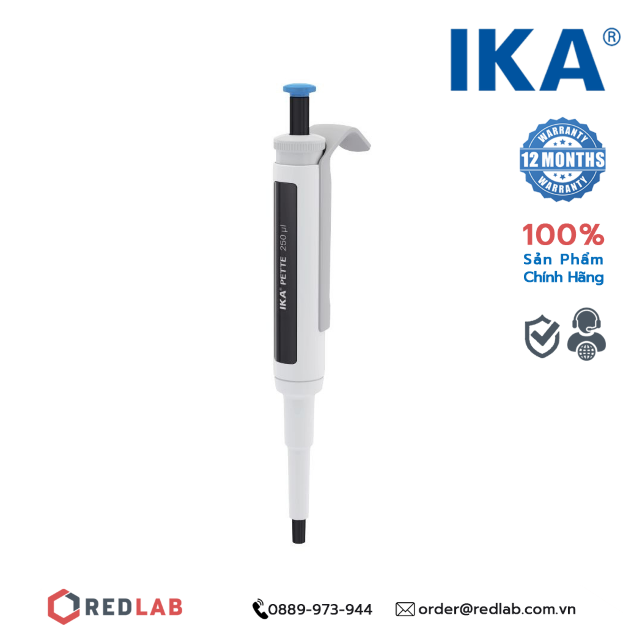 Pipet đơn kênh – Micropipet IKA Fix (Cố định thể tích) 250 µL | 0020011226, giá tốt, có VAT