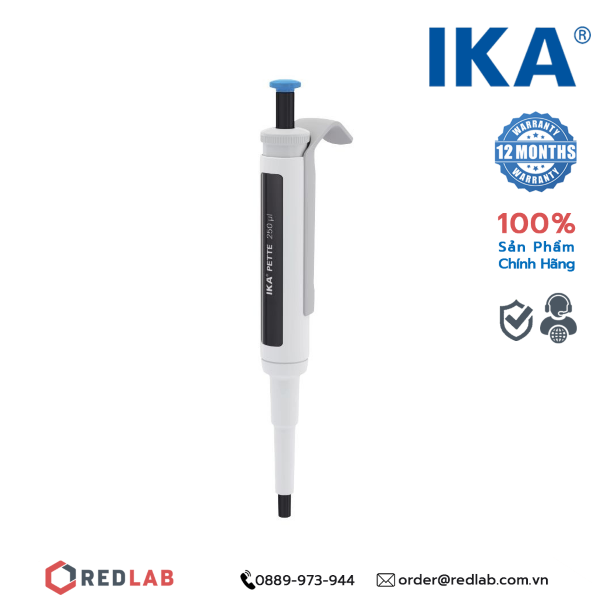  Pipet đơn kênh - Micropipet IKA Fix (Cố định thể tích) 250 µL | 0020011226 