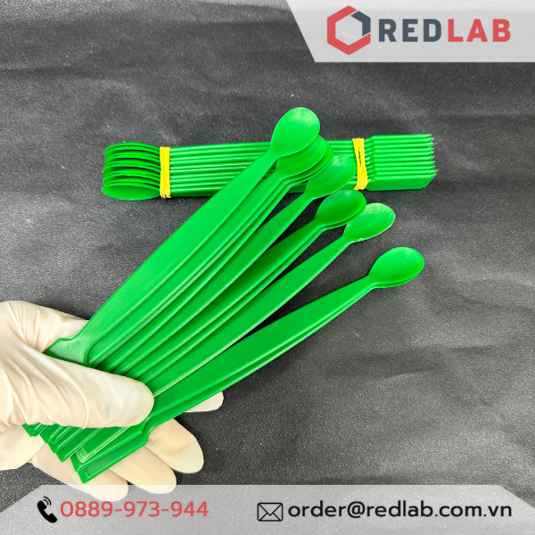 Thìa nhựa ONELAB 180 200 mm, muỗng múc hóa chất, mẫu thí nghiệm, có VAT