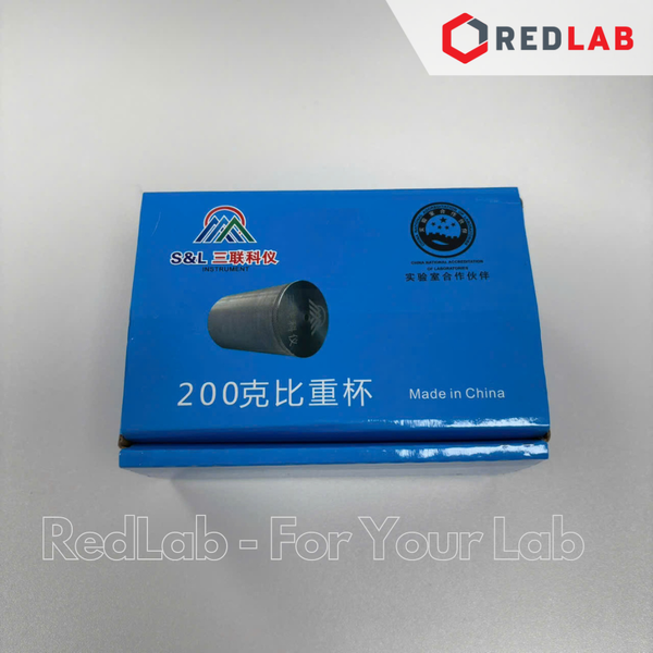 Cốc đo tỷ trọng 100ml bằng thép không gỉ, dùng xác định khối lượng riêng của mẫu, có VAT