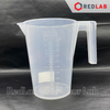 Ca nhựa PP có quai nửa vạch nổi trắng ISOLAB 100 250 500 1000 2000 3000 ml, cốc đong hóa chất chịu nhiệt, có VAT