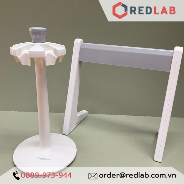 Giá đỡ Micropipette ngang 6 vị trí PHOENIX Instrument, pipette liner stand treo micropipet đơn kênh / đa kênh, có VAT