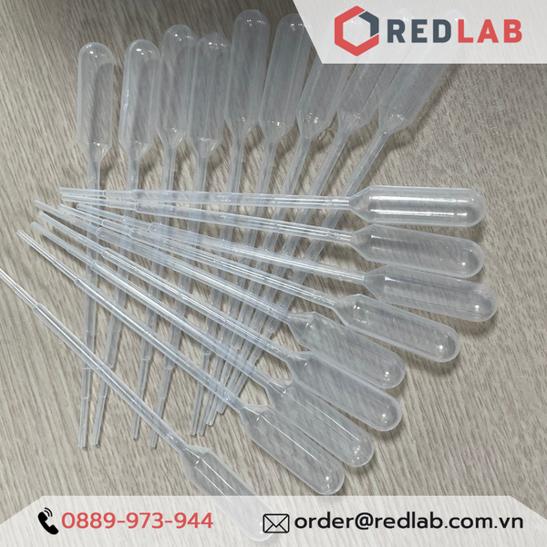 [Hộp 500 cái] Pipet paster nhựa 1ml / 3ml ONELAB, ống hút nhỏ giọt / transfer pipette, chia vạch nổi, có VAT