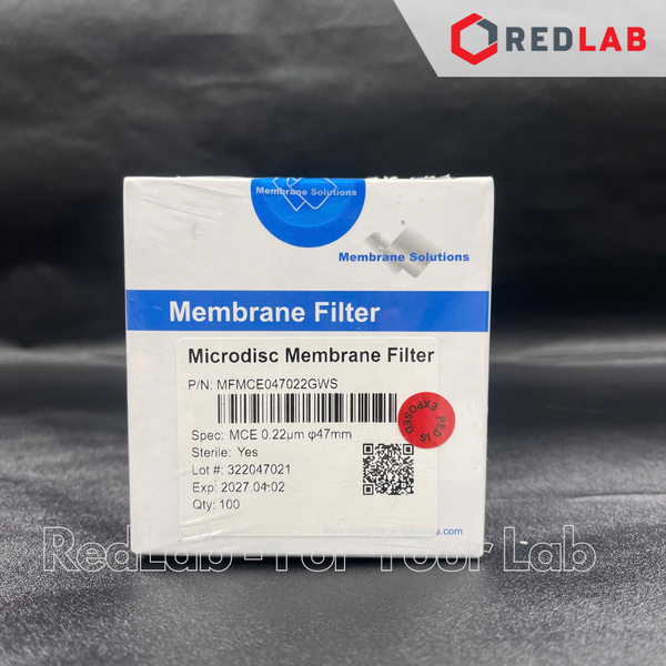Màng lọc vi sinh MCE kẻ ô 47mm MEMBRANE SOLUTIONS lỗ lọc 0.22um / 0.45um, tiệt trùng từng tờ, membrane filter, có VAT