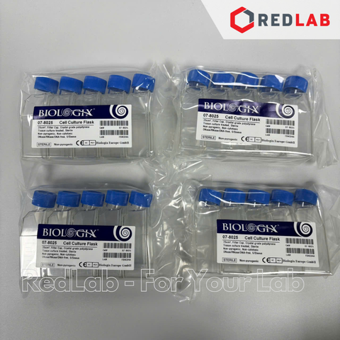 [5 cái] Chai cấy mô (Bình nuôi cấy tế bào) BIOLOGIX 07-8025 25cm2, 70ml, tiệt trùng gói 5 cái, có VAT