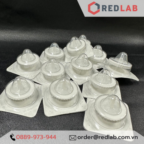 Đầu lọc Syringe CA tiệt trùng, đường kính 33mm, lỗ lọc 0.22µm và 0.45µm-'Redlab'