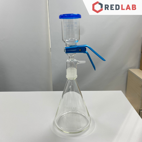 Bộ lọc vi sinh Nhám ngoài, thể tích phễu lọc 300ml ONELAB với thể tích bình chứa tam giác 250 500 1000 2000 5000 10.000 ml, có VAT - REDLAB