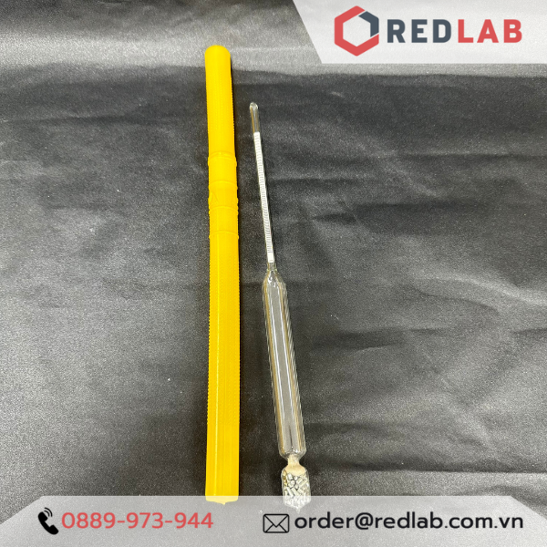 Cồn kế thủy tinh Việt Nam đo nồng độ cồn thang đo 0-60°, 0-100° (kết quả tương đối, mang tính tham khảo) có VAT