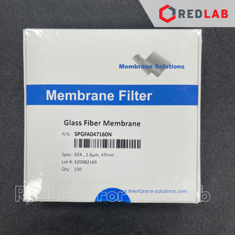 Màng lọc sợi thủy tinh 47mm MEMBRANE SOLUTIONS lỗ lọc GFC 1.2um / GFA 1.6um, glass fiber membrane (hộp 100 tờ) có VAT