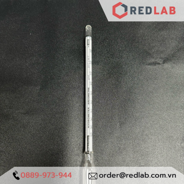 Tỷ trọng kế 1.000-1.500 : 0.005 g/ml Tp 20°C ALLA 3050FG100/20-QP hydrometer, có VAT