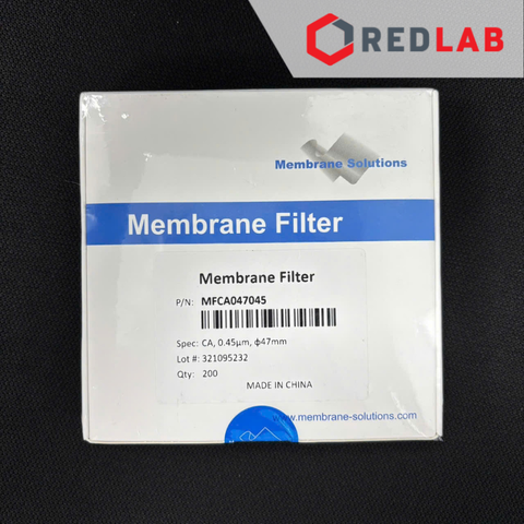 [Hộp 200 tờ] Màng lọc vi sinh Cellulose Acetate (CA) 47mm, lỗ lọc 0.45µm Membrane Solutions MFCA047045, có VAT - redlab