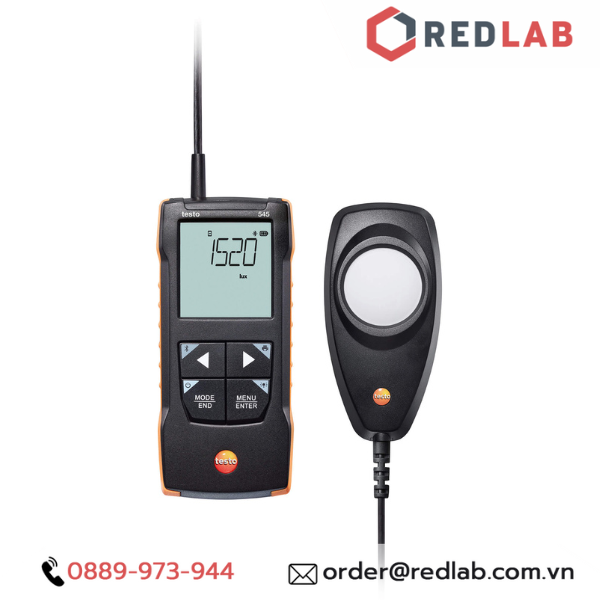 Máy đo ánh sáng Kết nối App TESTO 545 (0563 1545) dải đo 0 đến 100000 Lux, chính hãng, có VAT