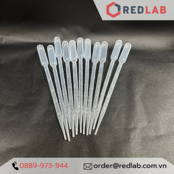 Pipet paster nhựa 5ml ONELAB, ống hút nhỏ giọt / transfer pipette, chia vạch nổi, có VAT