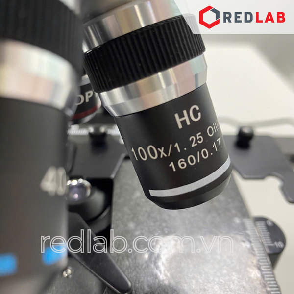 Kính hiển vi quang học 2 mắt hãng OPTIKA - model B-159, Vật kính 4x 10x 40x 100x (dầu), LED 1W, có VAT