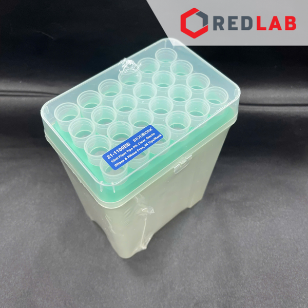 [Hộp 24 cái tiệt trùng] Microtips (đầu típ - côn) trắng 10.000ul = 10ml Biologix 21-1100ES, dạng Eppendorf, có VAT